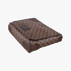 Pre-owned Louis Vuitton BROOKLYN MM EBENE Damier Canvas N51211 shoulderbag | stylenewstar
