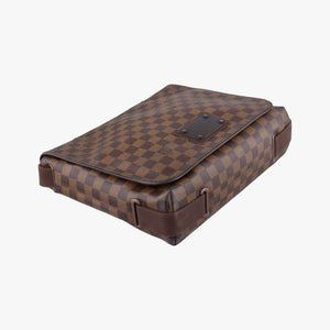 Pre-owned Louis Vuitton BROOKLYN MM EBENE Damier Canvas N51211 shoulderbag | stylenewstar