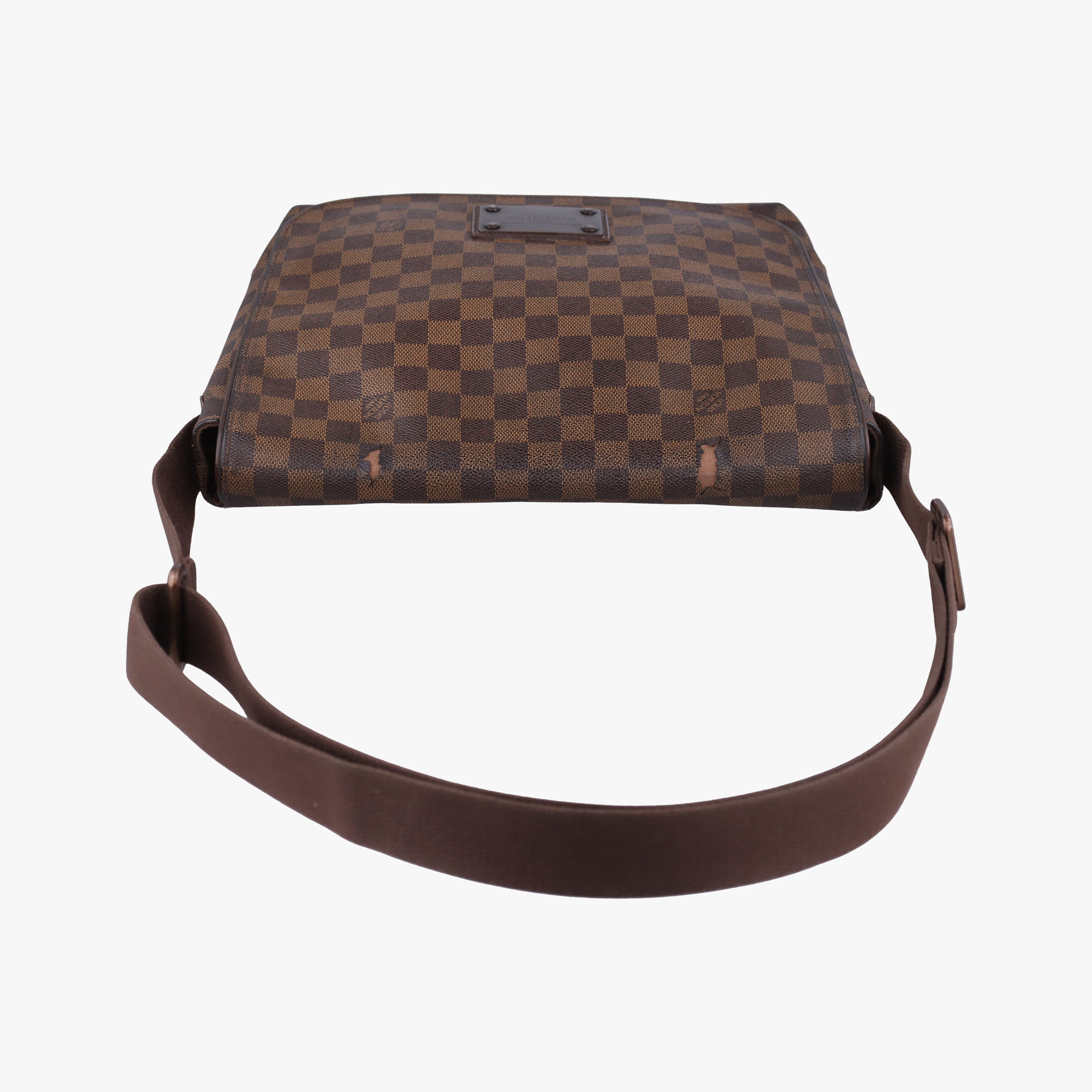 Pre-owned Louis Vuitton BROOKLYN MM EBENE Damier Canvas N51211 shoulderbag | stylenewstar