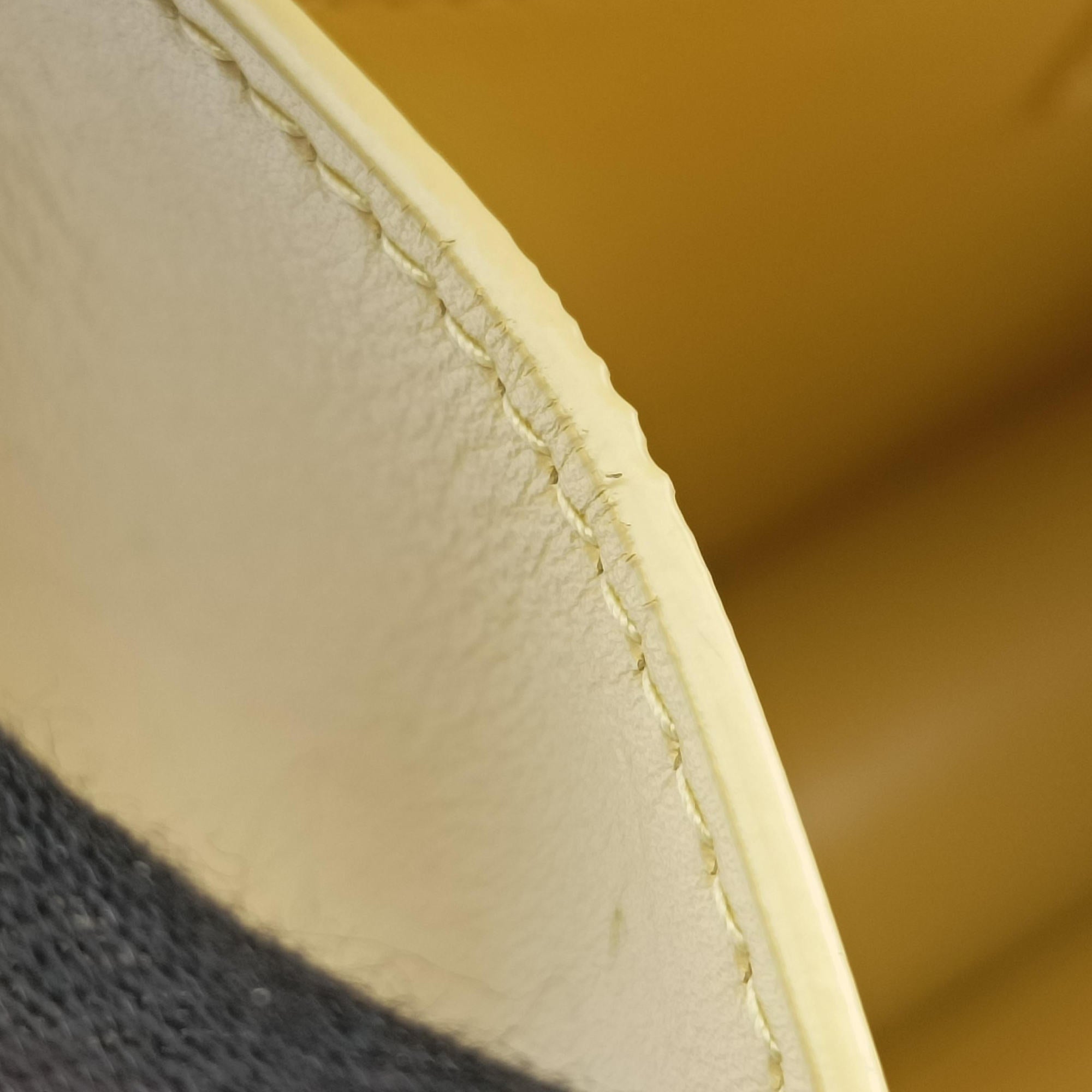 Pre-owned Celine LE Carre TAUPE BOX Yellow Leather  shoulderbag | stylenewstar