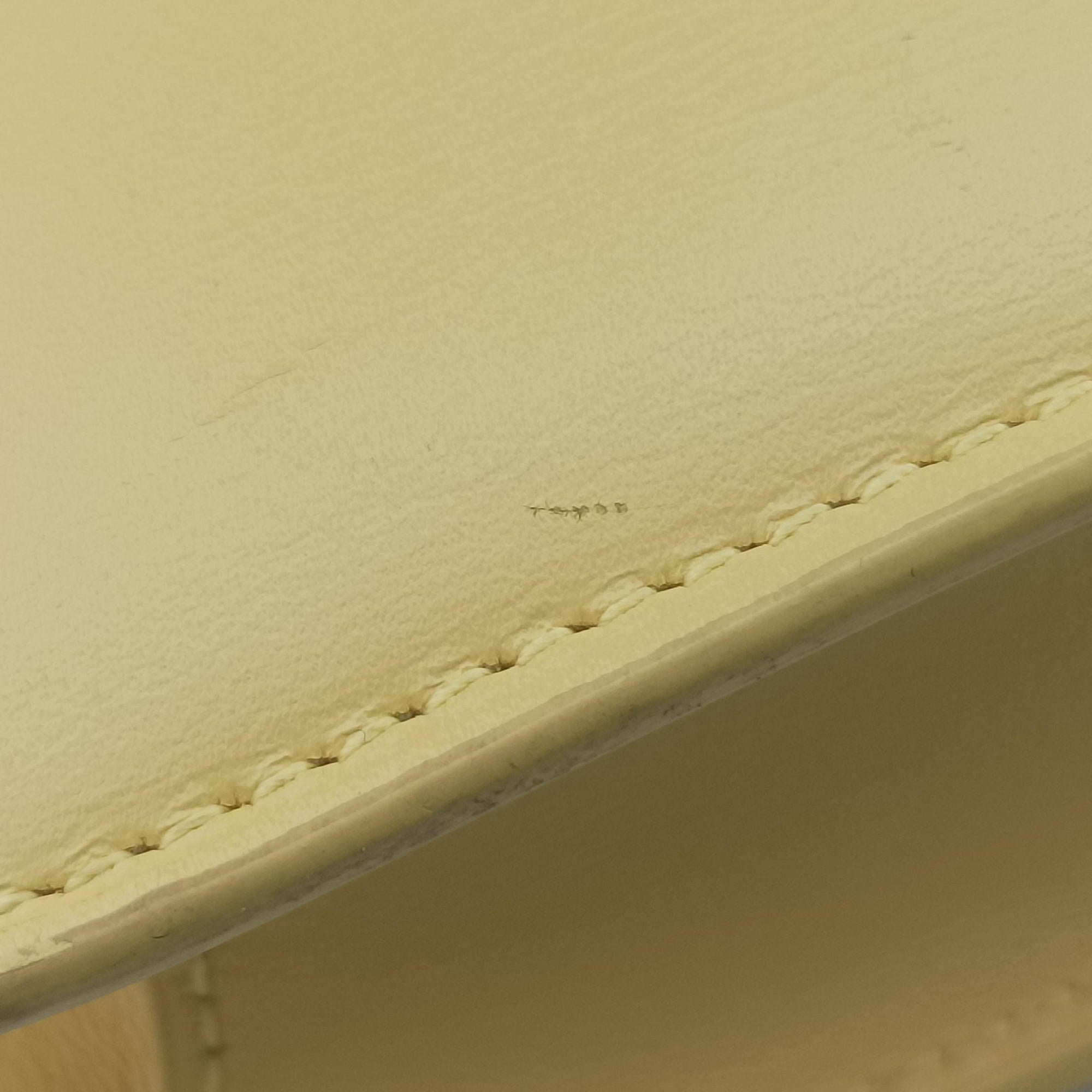 Pre-owned Celine LE Carre TAUPE BOX Yellow Leather  shoulderbag | stylenewstar