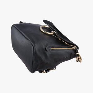 Pre-owned Chloe FAYE Black Leather × suede  shoulderbag | stylenewstar