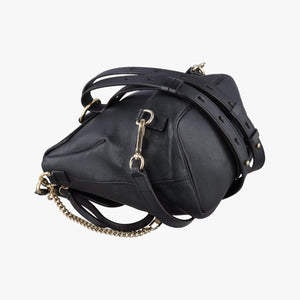 Pre-owned Chloe FAYE Black Leather × suede  shoulderbag | stylenewstar