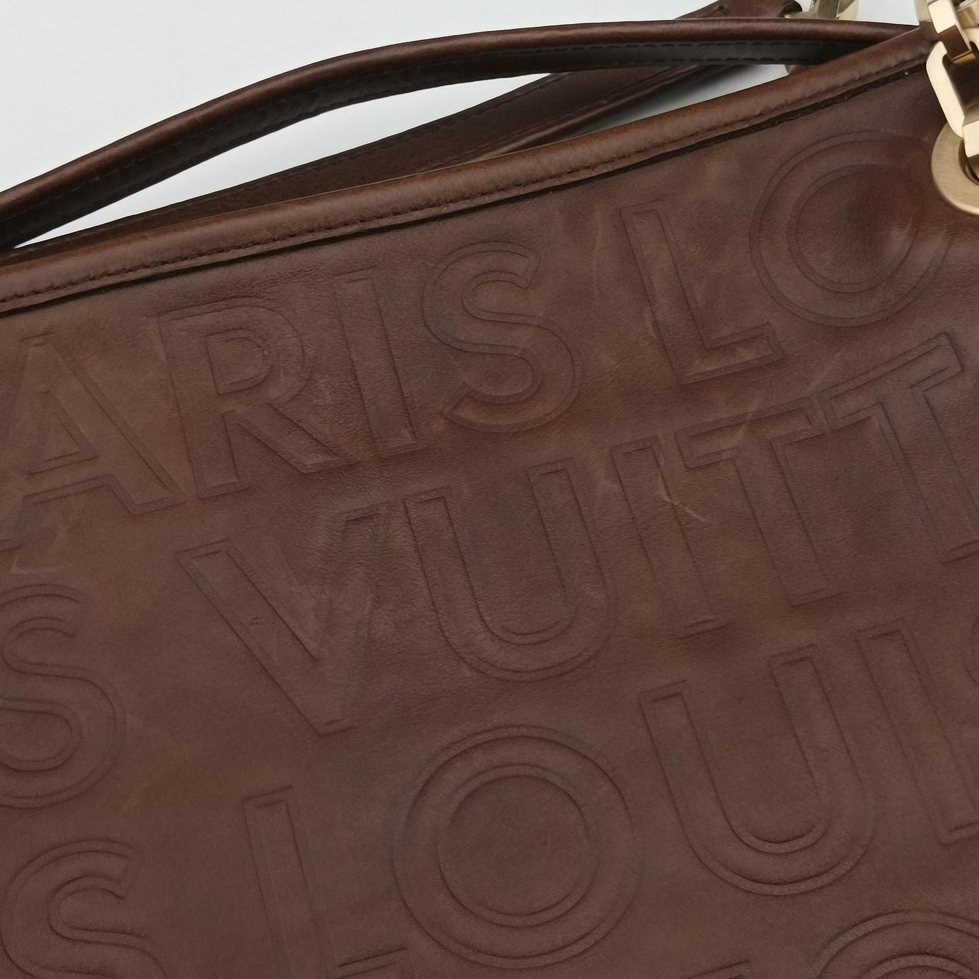 Vintage Louis Vuitton Whisper Moka  Monogram Paris Souple Leather M95828 handbag | stylenewstar