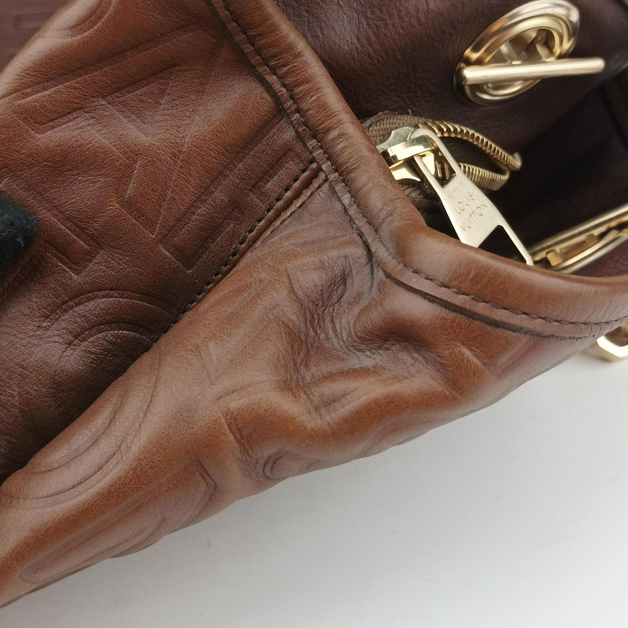 Vintage Louis Vuitton Whisper Moka  Monogram Paris Souple Leather M95828 handbag | stylenewstar
