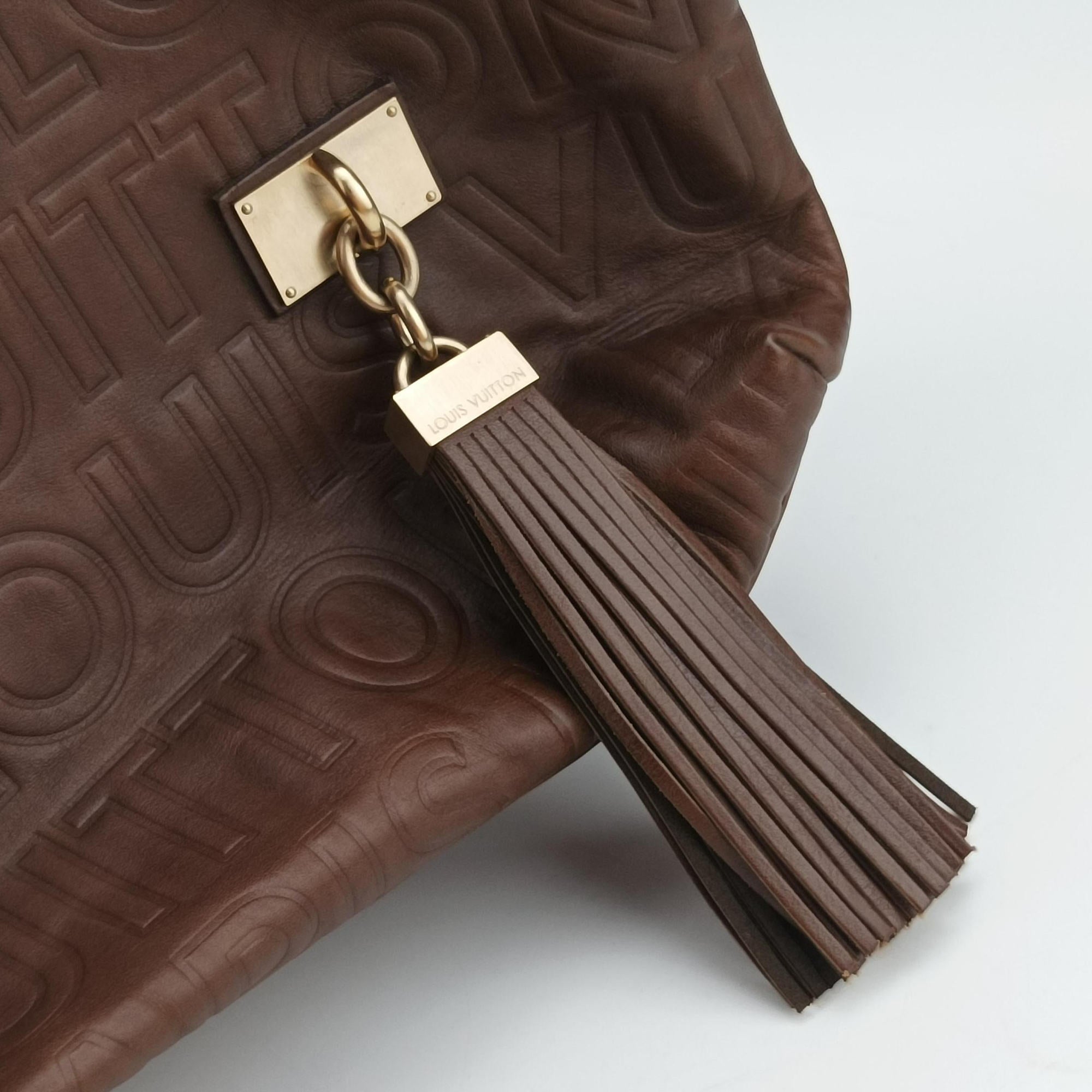 Vintage Louis Vuitton Whisper Moka  Monogram Paris Souple Leather M95828 handbag | stylenewstar
