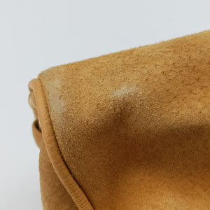 Pre-owned Gucci Stirrup Camel Suede 001.05 shoulderbag | stylenewstar