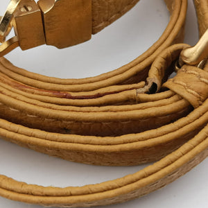 Pre-owned Gucci Stirrup Camel Suede 001.05 shoulderbag | stylenewstar