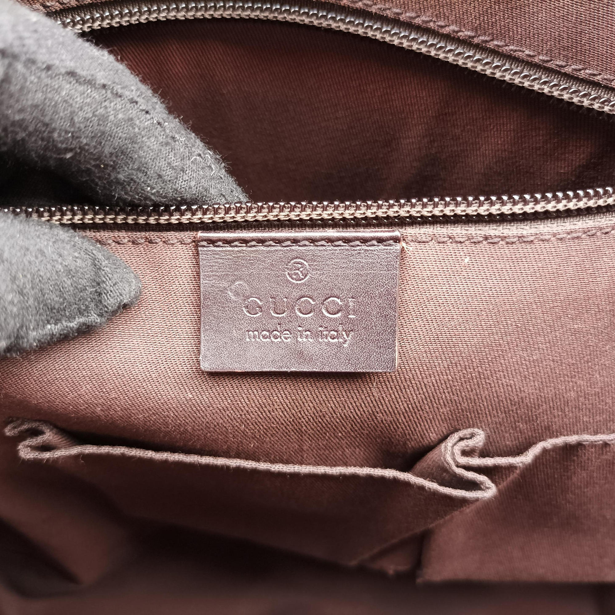 Secondhand Gucci Guccissima Messenger Brown leather 223665 shoulderbag | stylenewstar