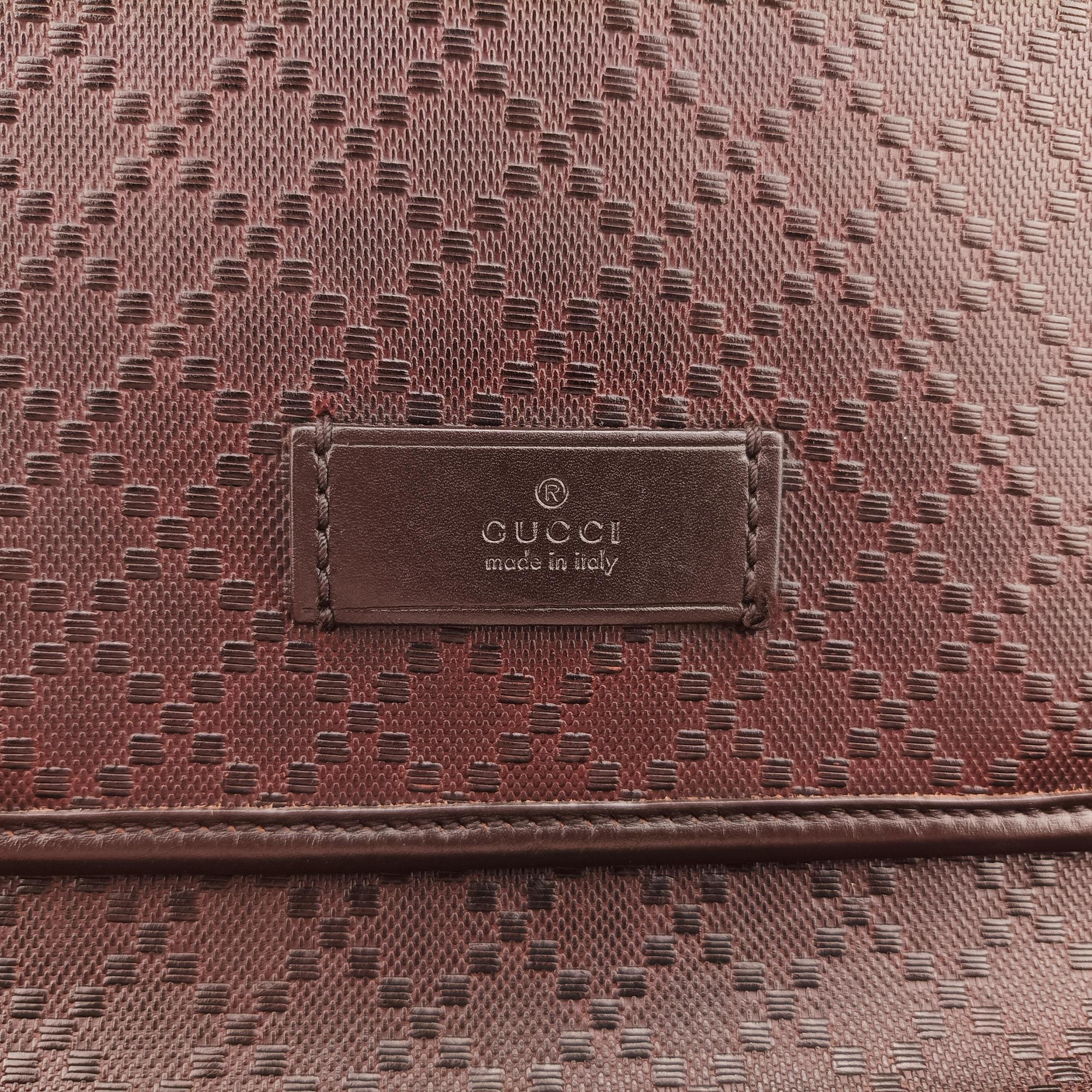 Secondhand Gucci Guccissima Messenger Brown leather 223665 shoulderbag | stylenewstar