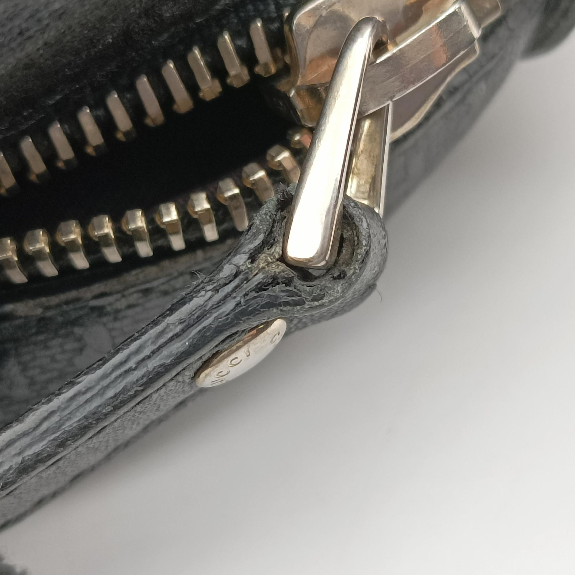 Pre-owned Gucci GG Imprime Messenger Black Leather 201448 shoulderbag | stylenewstar