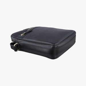 Pre-owned Gucci GG Imprime Messenger Black Leather 201448 shoulderbag | stylenewstar