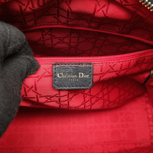 Vintage Christian Dior Lady Dior Black lambskin  handbag | stylenewstar