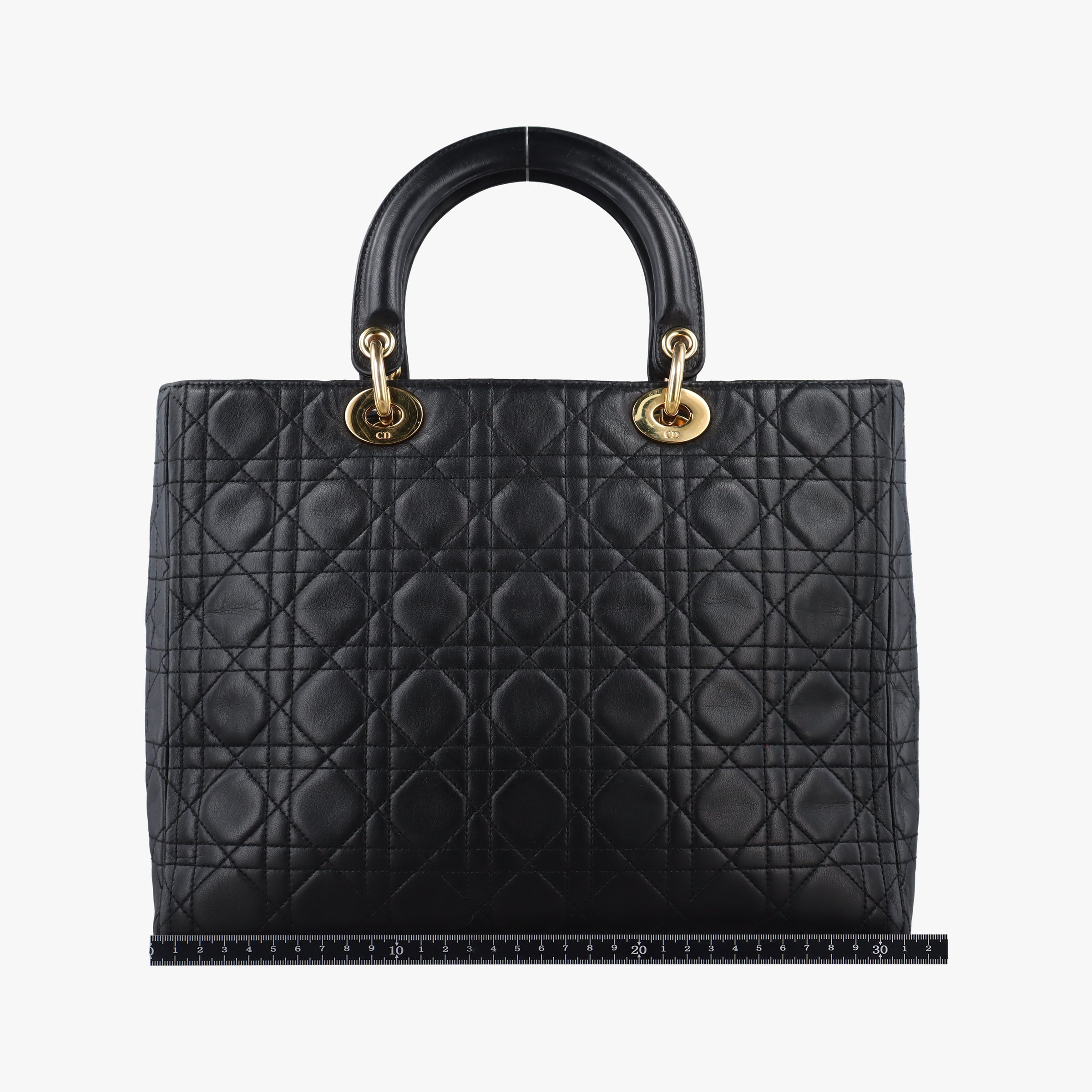 Vintage Christian Dior Lady Dior Black lambskin  handbag | stylenewstar