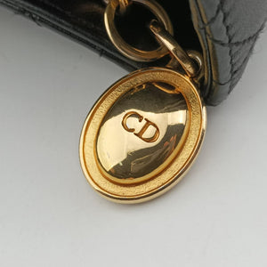 Vintage Christian Dior Lady Dior Black lambskin  handbag | stylenewstar