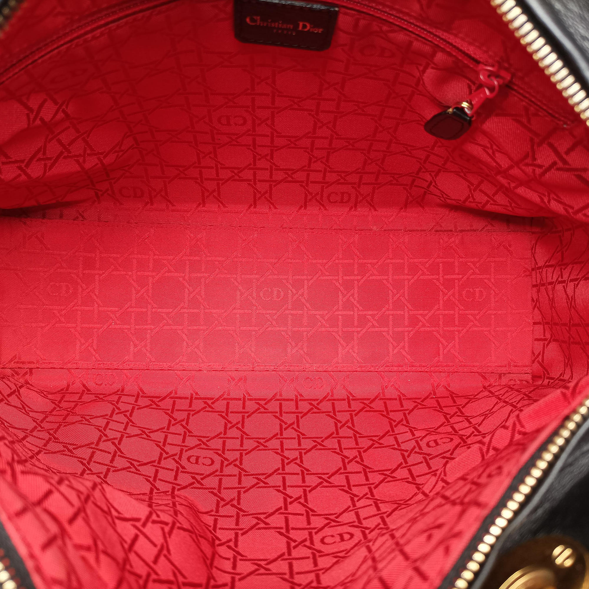 Vintage Christian Dior Lady Dior Black lambskin  handbag | stylenewstar