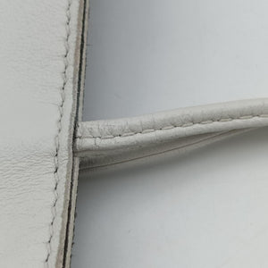 Secondhand Bottega Veneta THE ARCO Tote White lambskin  handbag | stylenewstar