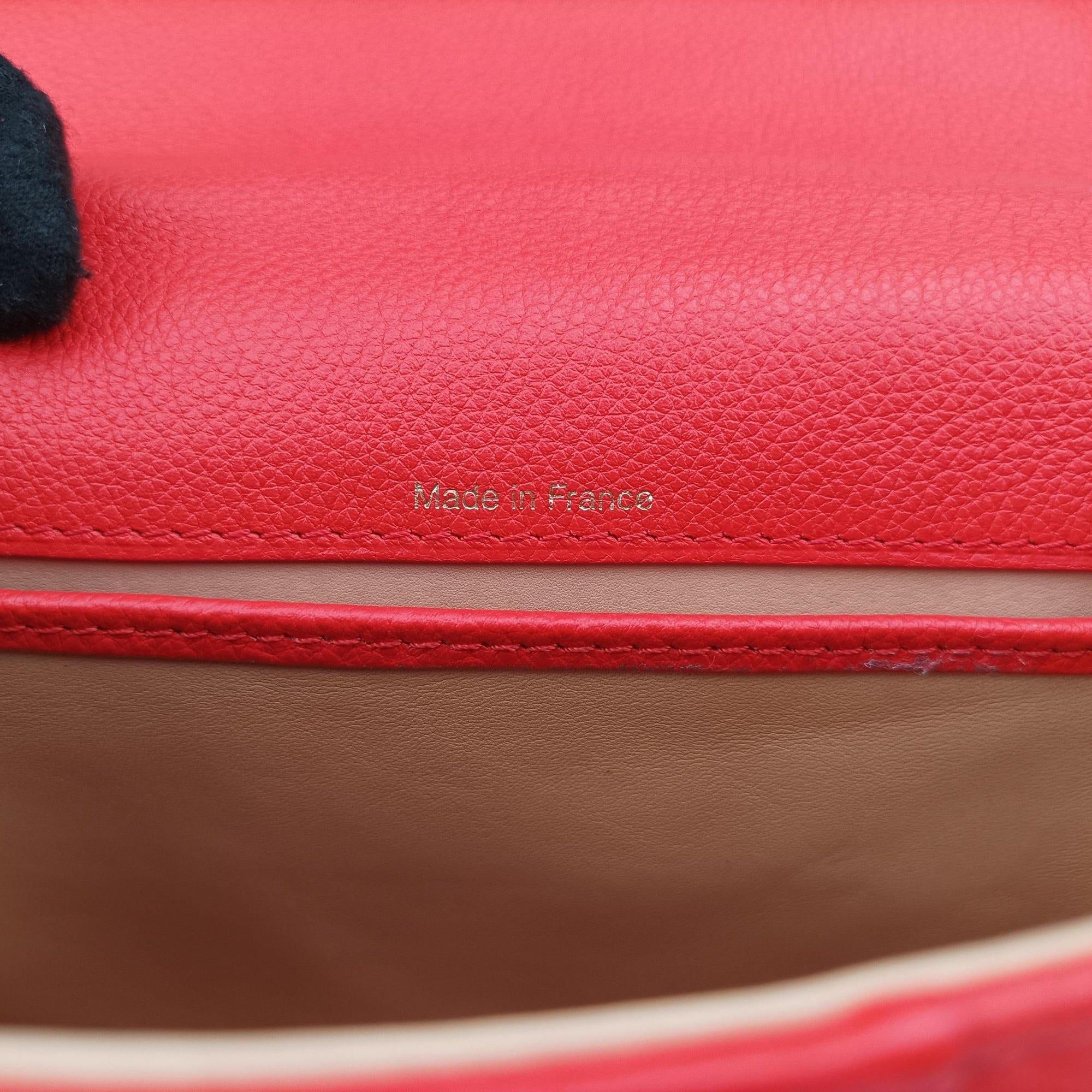 Vintage Delvaux Brillant Mini Orange Leather  shoulderbag | stylenewstar