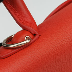 Vintage Delvaux Brillant Mini Orange Leather  shoulderbag | stylenewstar