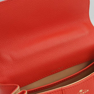 Vintage Delvaux Brillant Mini Orange Leather  shoulderbag | stylenewstar