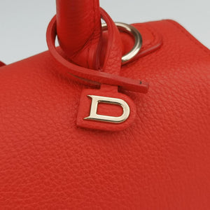 Vintage Delvaux Brillant Mini Orange Leather  shoulderbag | stylenewstar