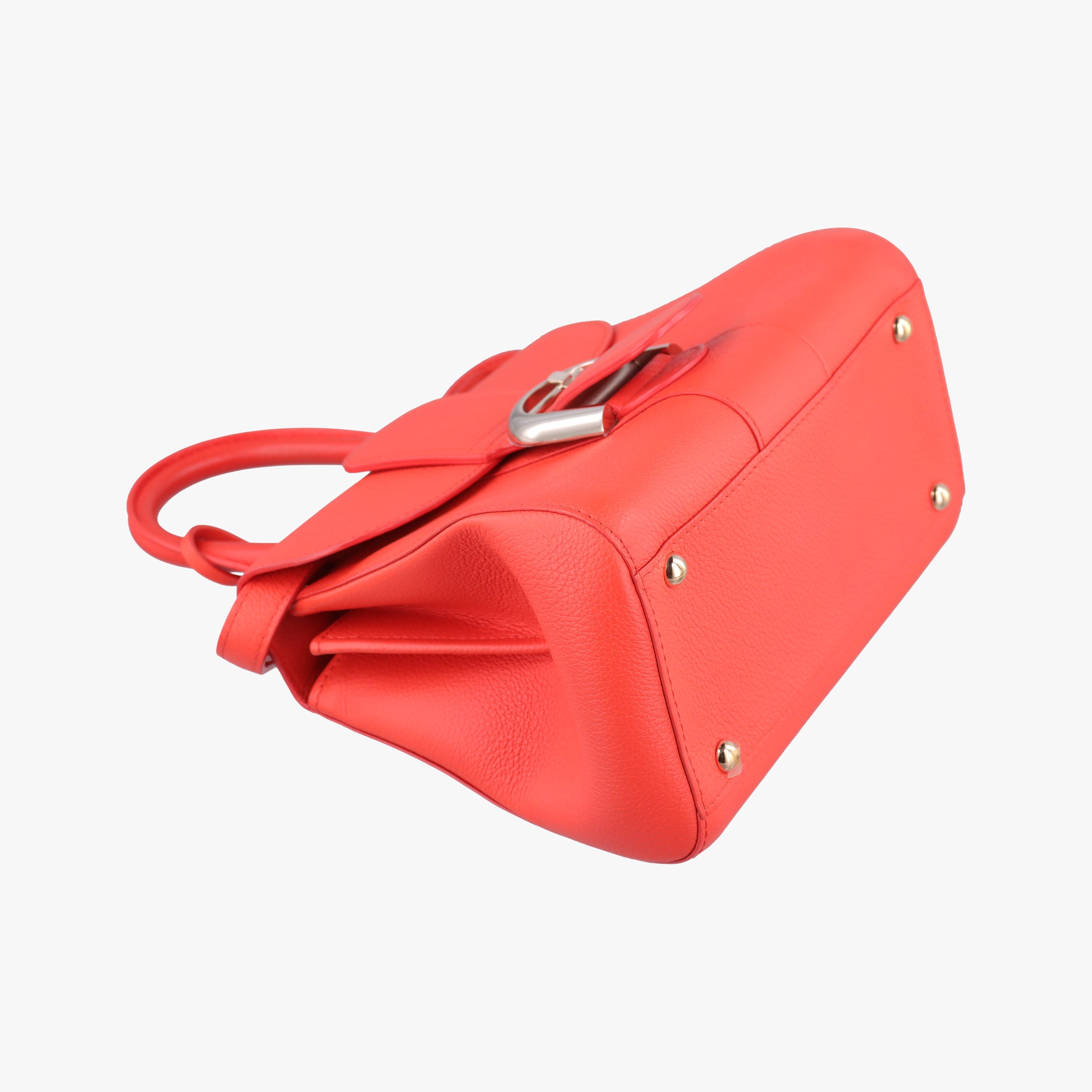 Vintage Delvaux Brillant Mini Orange Leather  shoulderbag | stylenewstar