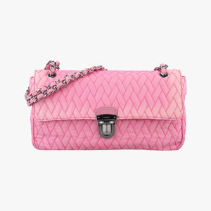 Secondhand Prada Tessuto Impunture Push Lock Opale nylon 1BD038 shoulderbag | stylenewstar