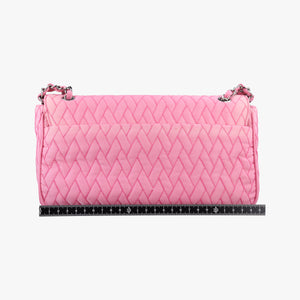 Secondhand Prada Tessuto Impunture Push Lock Opale nylon 1BD038 shoulderbag | stylenewstar