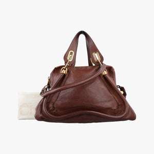 Pre-owned Chloe Paraty Brown Leather  shoulderbag | stylenewstar