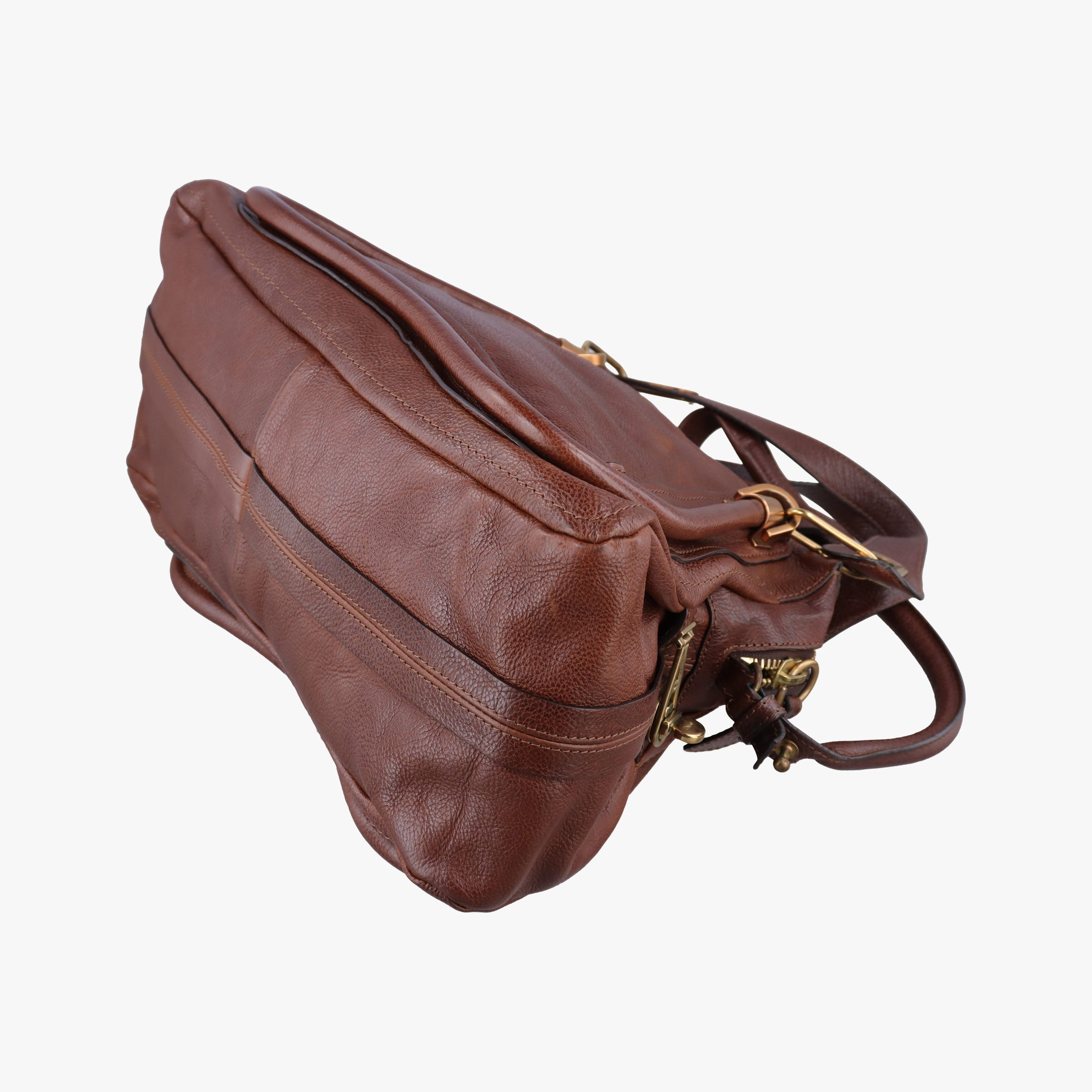 Pre-owned Chloe Paraty Brown Leather  shoulderbag | stylenewstar
