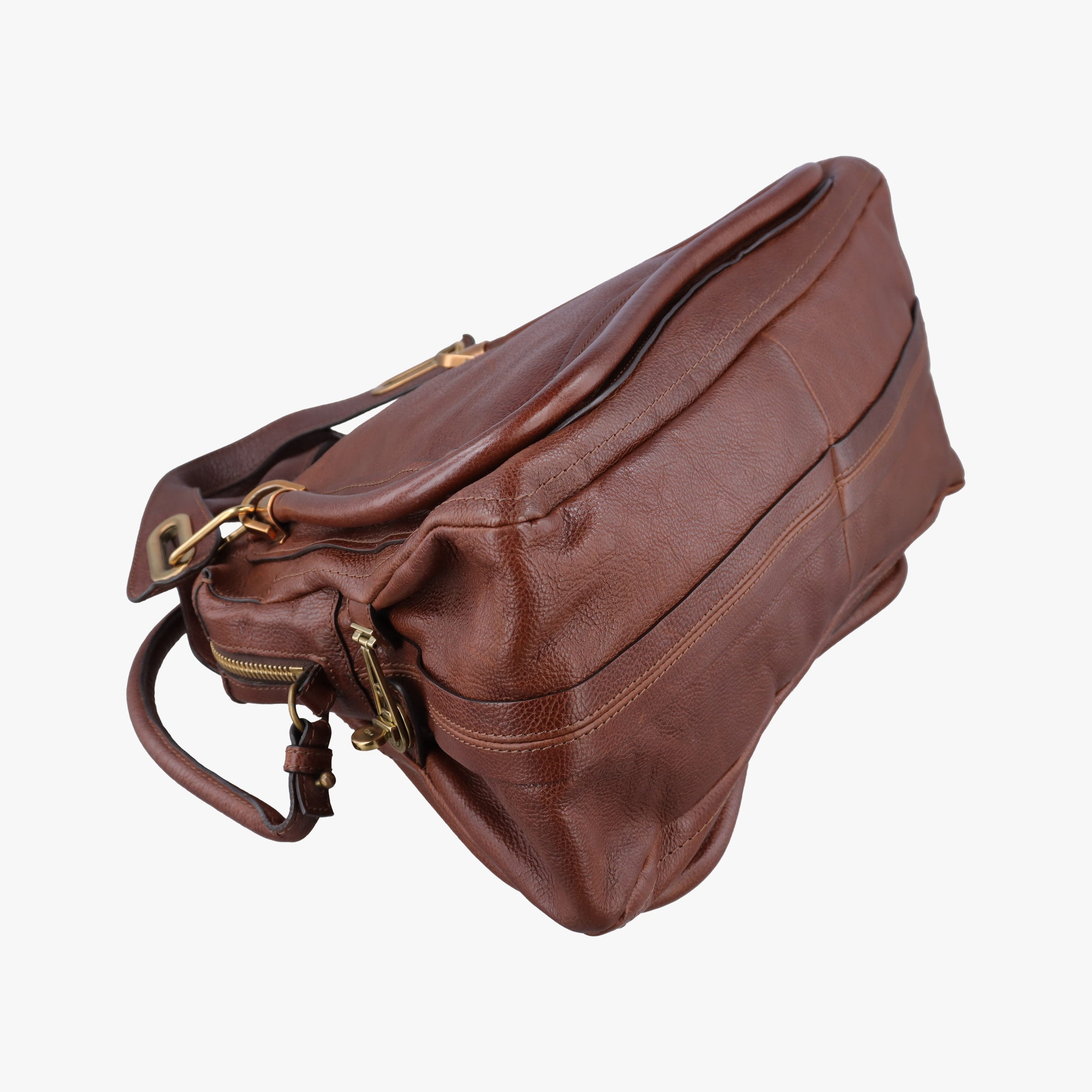 Pre-owned Chloe Paraty Brown Leather  shoulderbag | stylenewstar