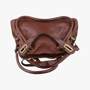 Pre-owned Chloe Paraty Brown Leather  shoulderbag | stylenewstar