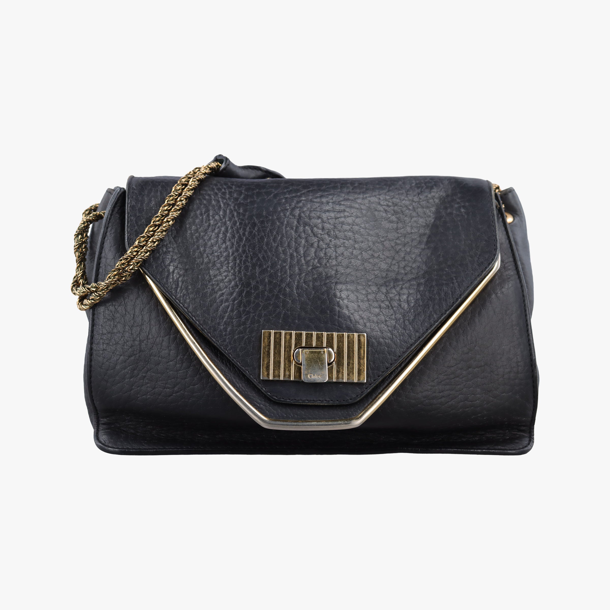 Vintage Chloe Sally Black Leather  shoulderbag | stylenewstar