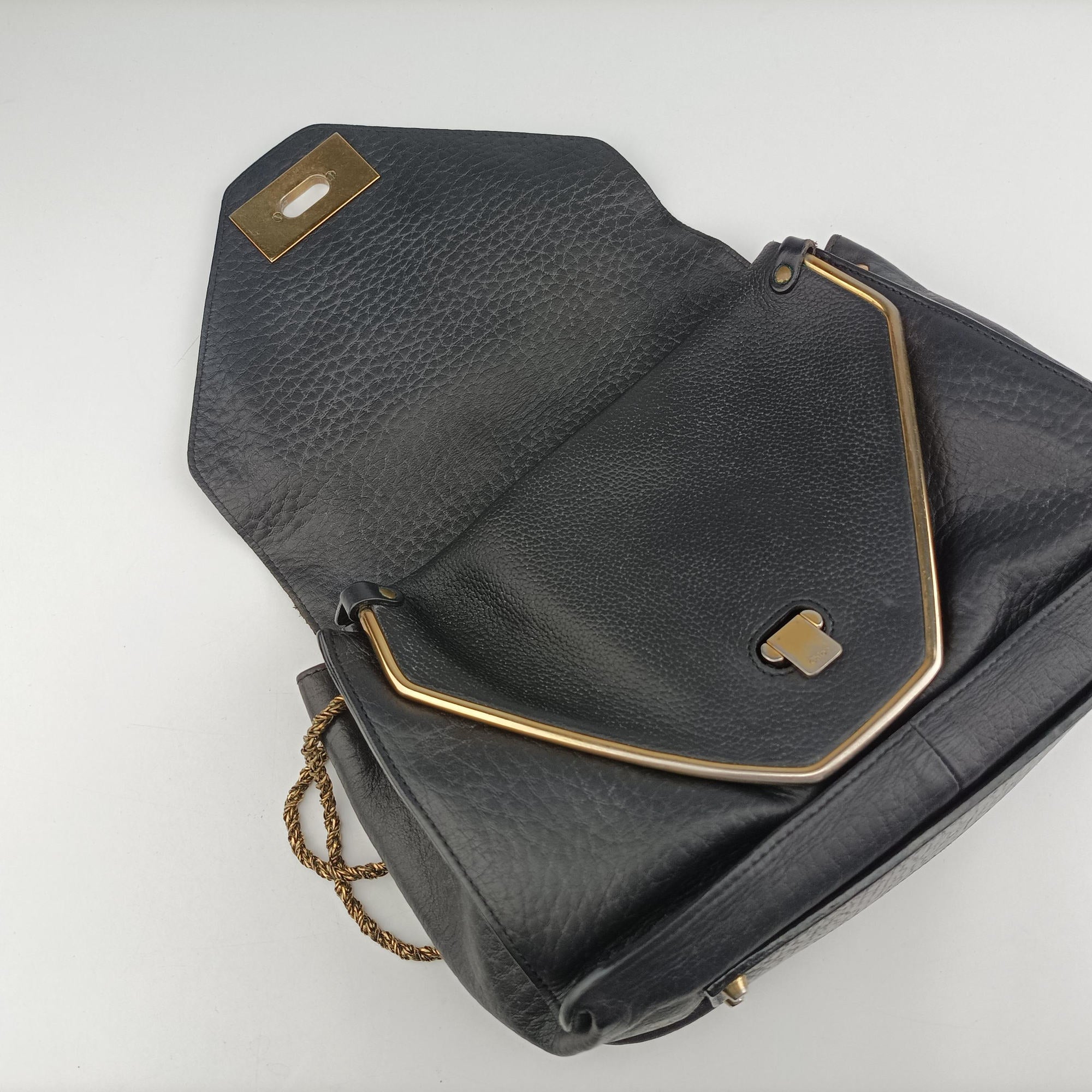 Vintage Chloe Sally Black Leather  shoulderbag | stylenewstar
