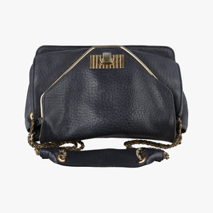 Vintage Chloe Sally Black Leather  shoulderbag | stylenewstar