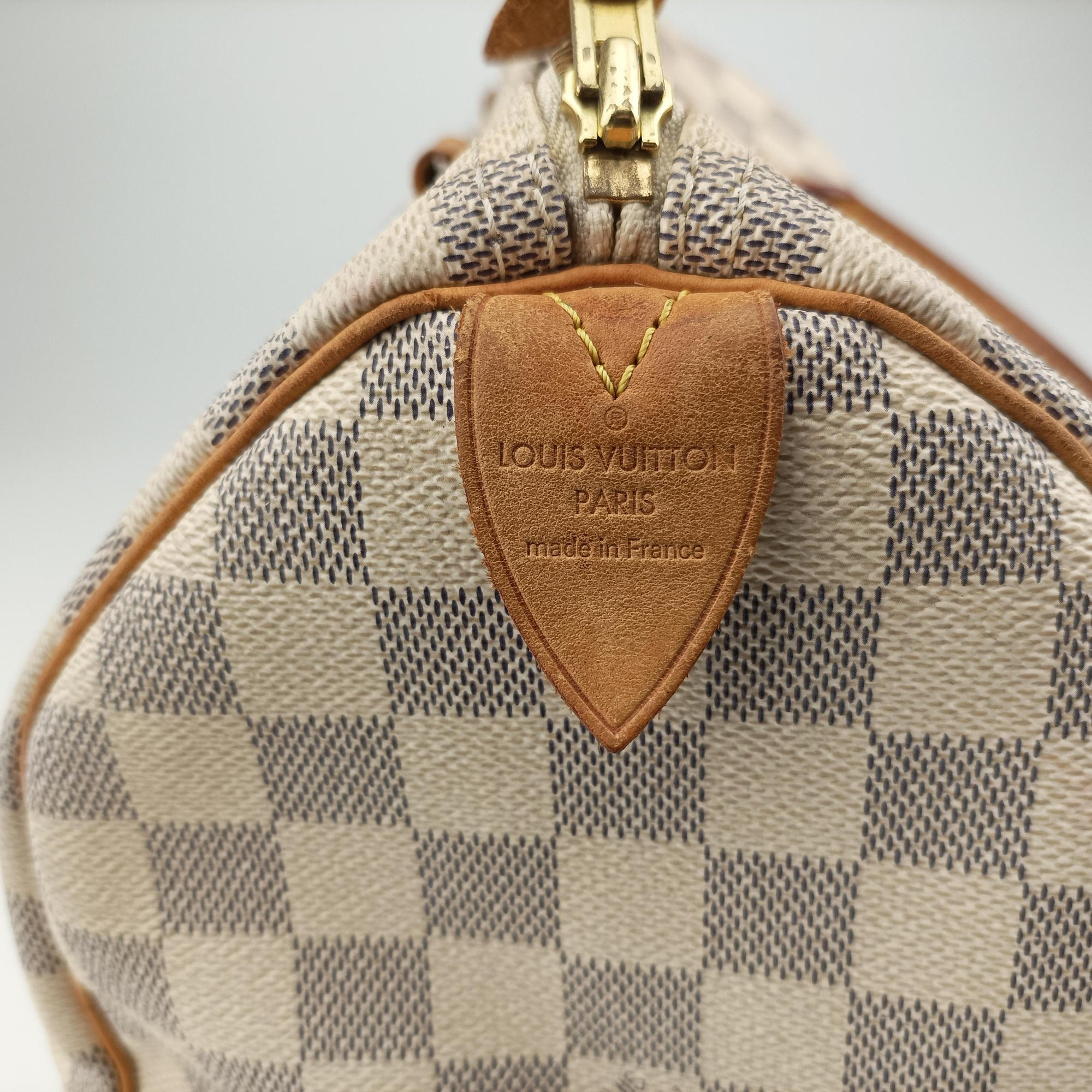 Pre-owned Louis Vuitton Speedy 30 AZUR Damier Canvas N41533 handbag | stylenewstar