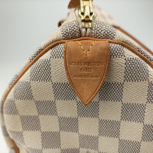 Pre-owned Louis Vuitton Speedy 30 AZUR Damier Canvas N41533 handbag | stylenewstar