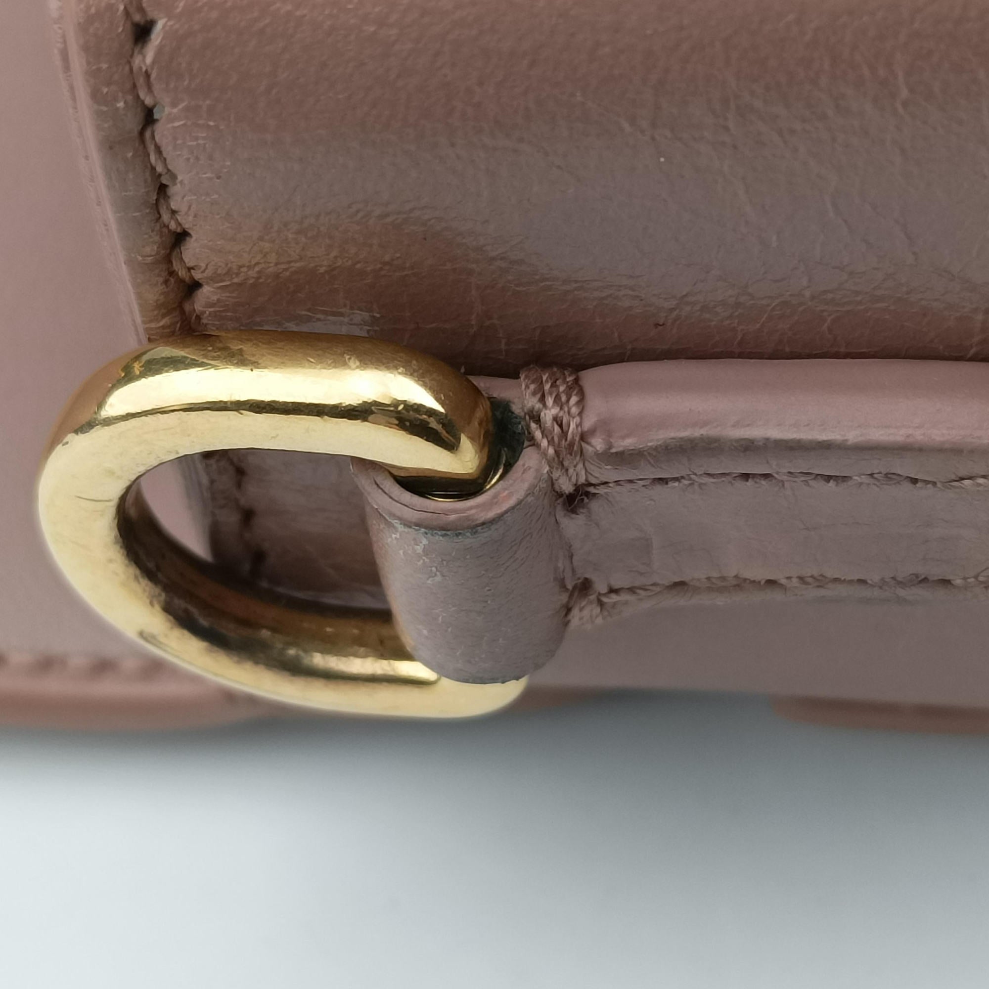Pre-owned Christian Dior 30 MONTAIGNE Pink Leather  shoulderbag | stylenewstar