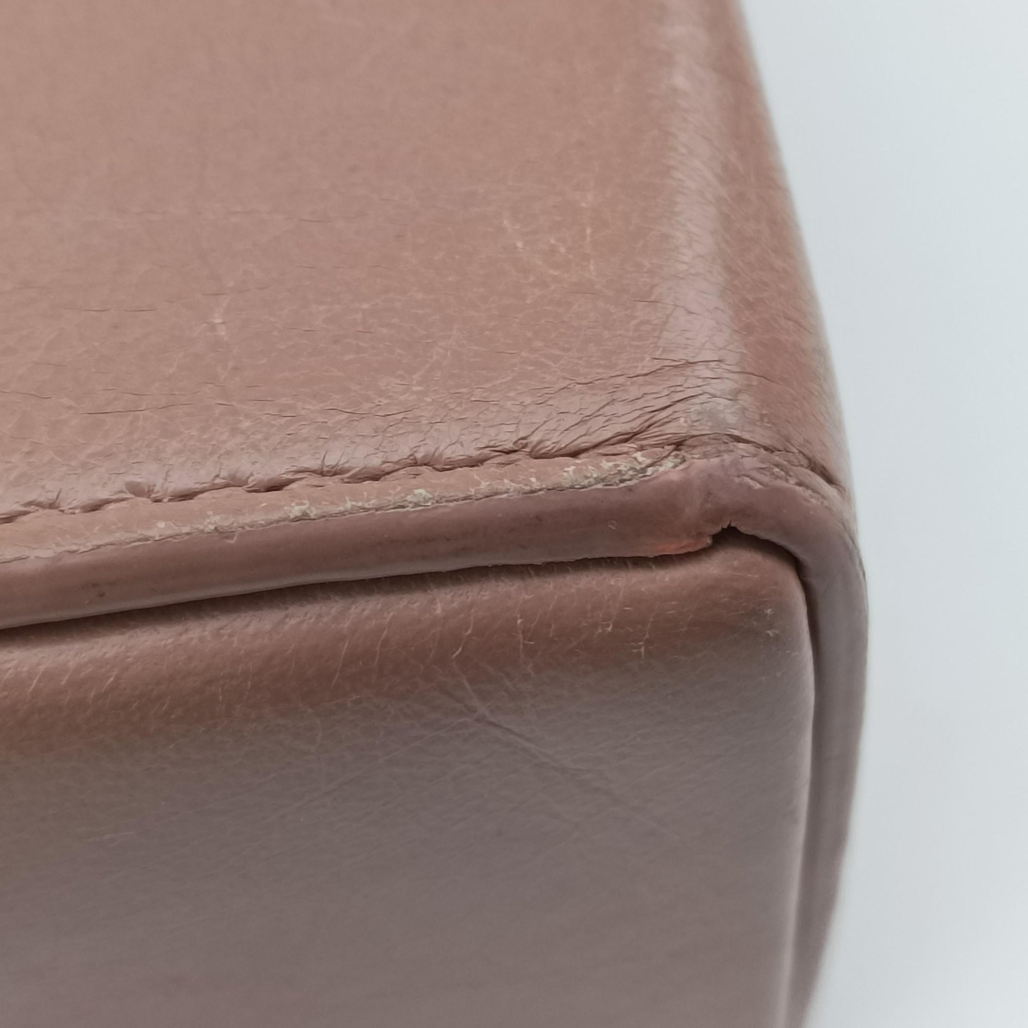 Pre-owned Christian Dior 30 MONTAIGNE Pink Leather  shoulderbag | stylenewstar