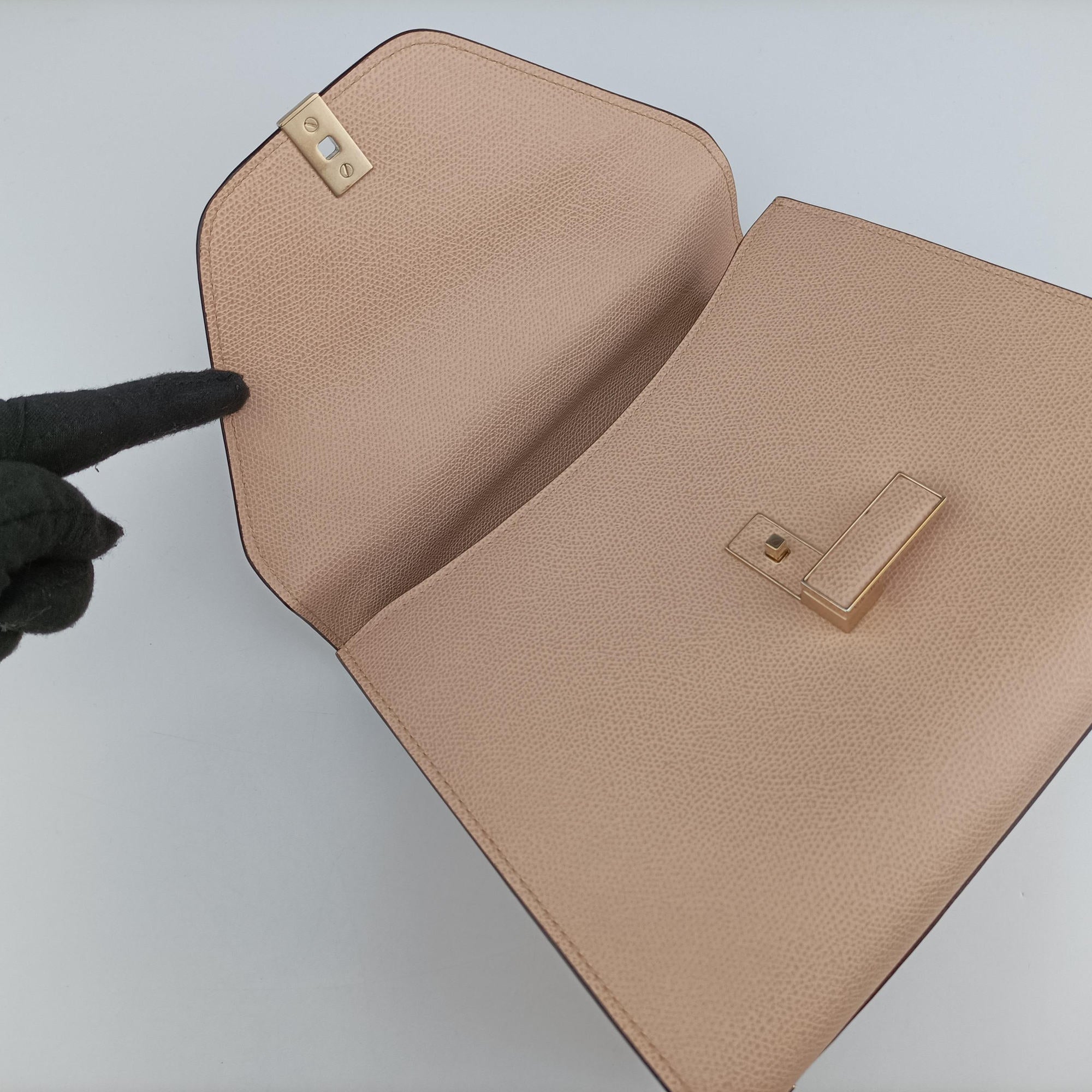 Vintage Valextra Iside Pink Calfskin  shoulderbag | stylenewstar