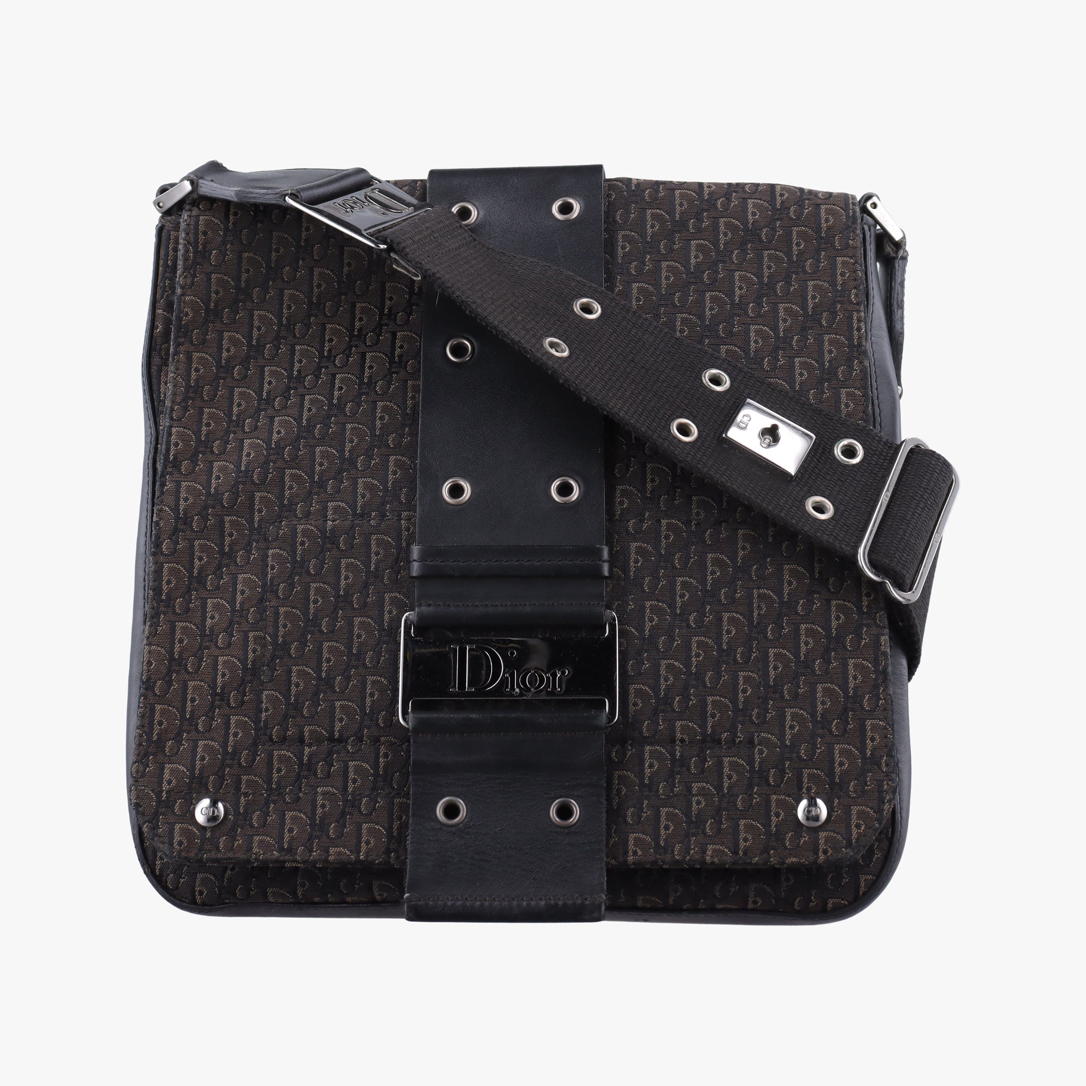 Pre-owned Christian Dior Street Chic Black canvasxleather  shoulderbag | stylenewstar