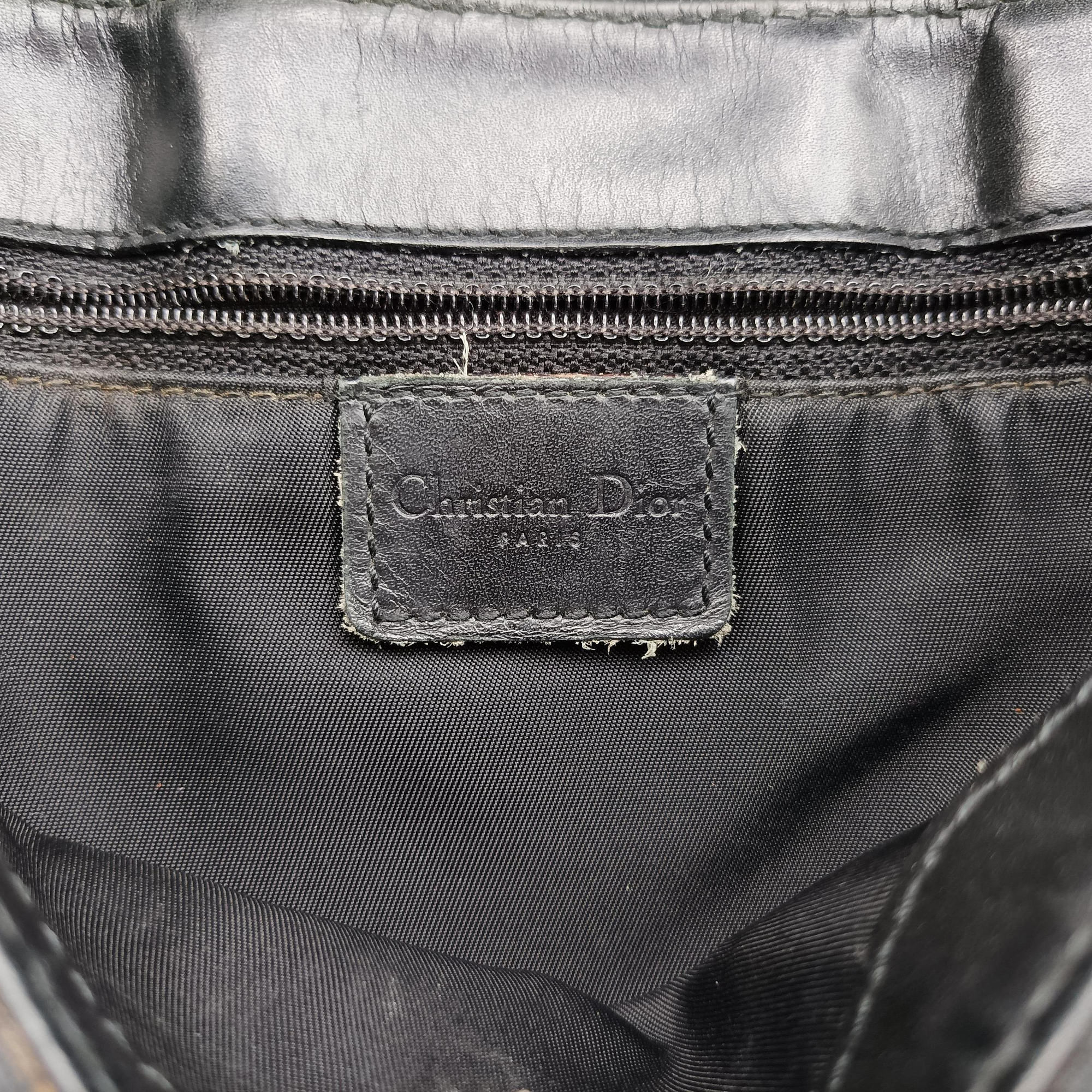 Pre-owned Christian Dior Street Chic Black canvasxleather  shoulderbag | stylenewstar