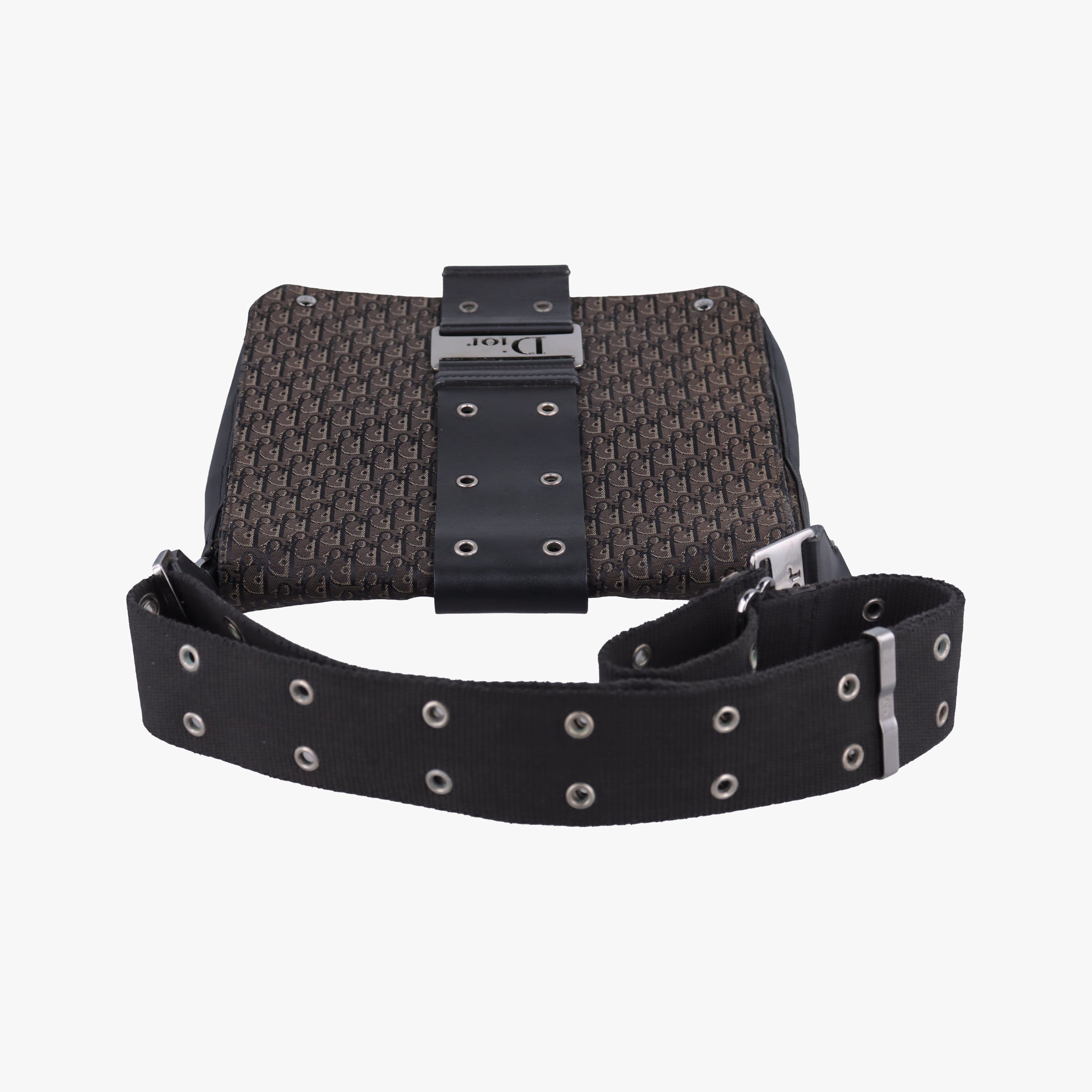 Pre-owned Christian Dior Street Chic Black canvasxleather  shoulderbag | stylenewstar