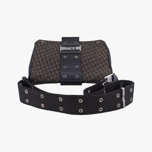 Pre-owned Christian Dior Street Chic Black canvasxleather  shoulderbag | stylenewstar