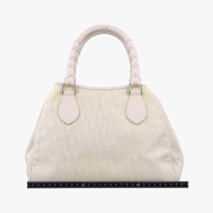 Pre-owned Christian Dior Lovely Beige Canvas × Leather  handbag | stylenewstar