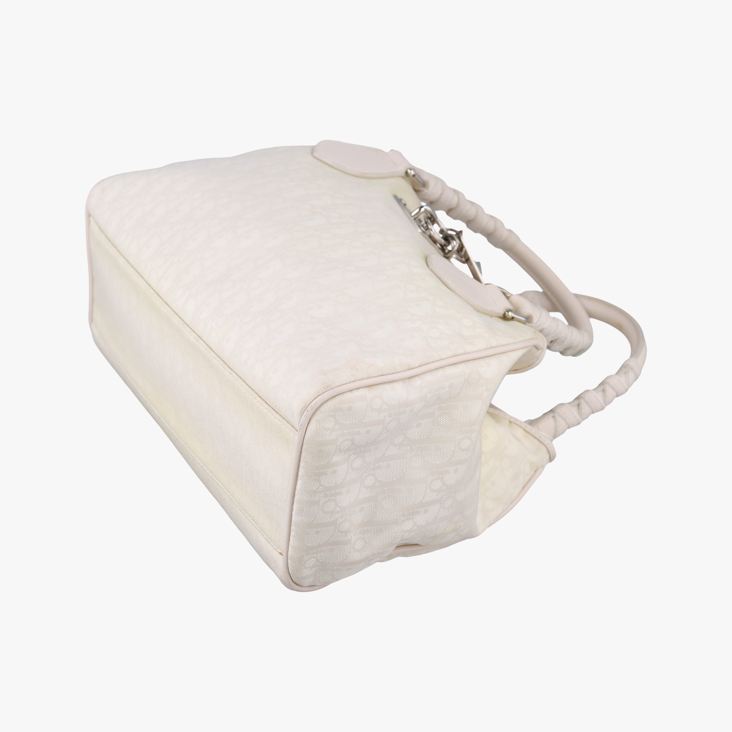 Pre-owned Christian Dior Lovely Beige Canvas × Leather  handbag | stylenewstar