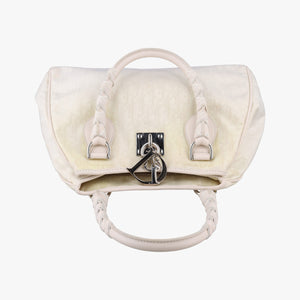 Pre-owned Christian Dior Lovely Beige Canvas × Leather  handbag | stylenewstar