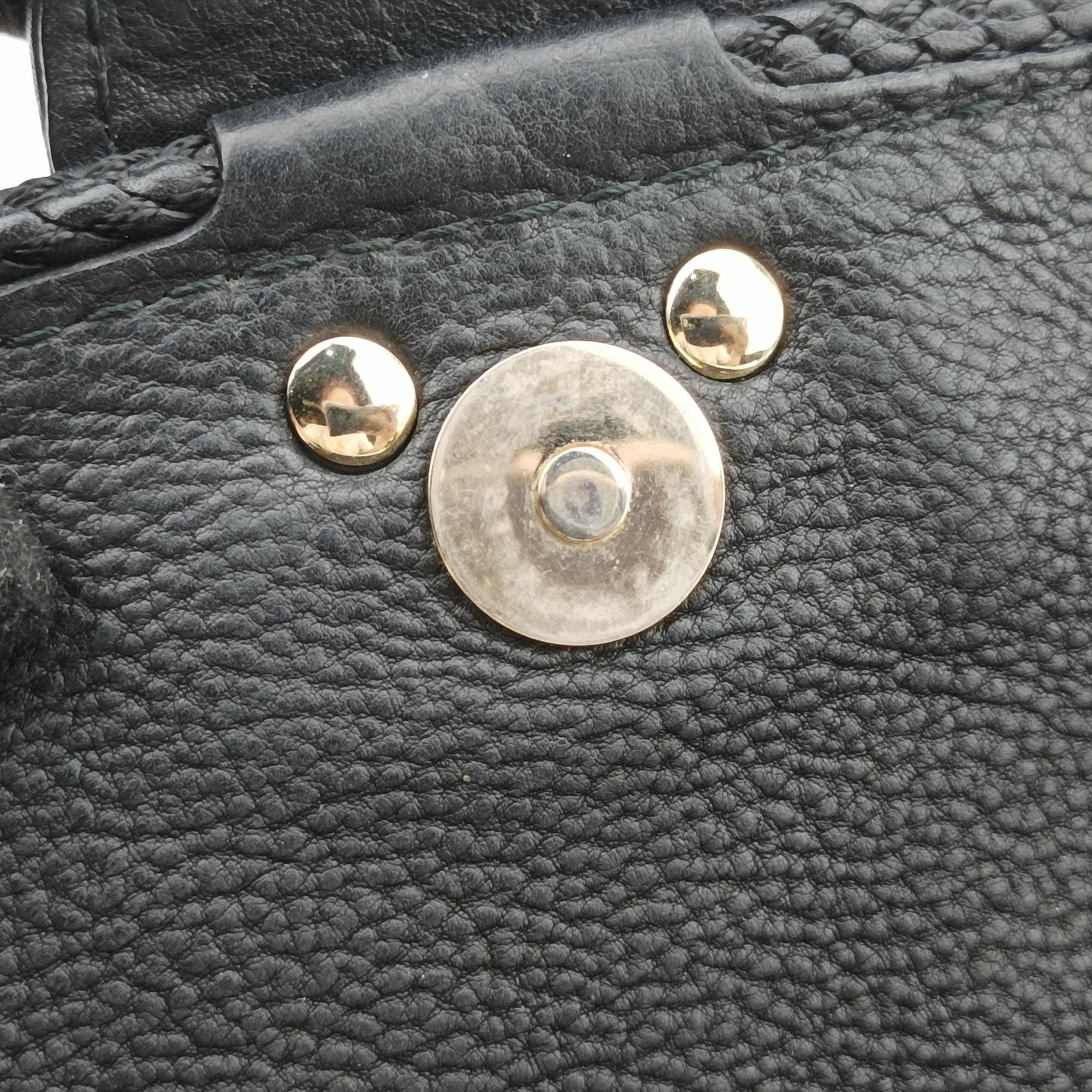Pre-owned Gucci Marrakech Black Leather 257032 shoulderbag | stylenewstar
