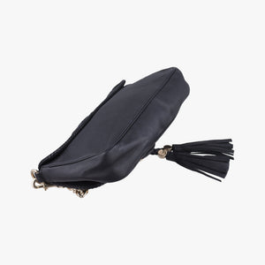 Pre-owned Gucci Marrakech Black Leather 257032 shoulderbag | stylenewstar