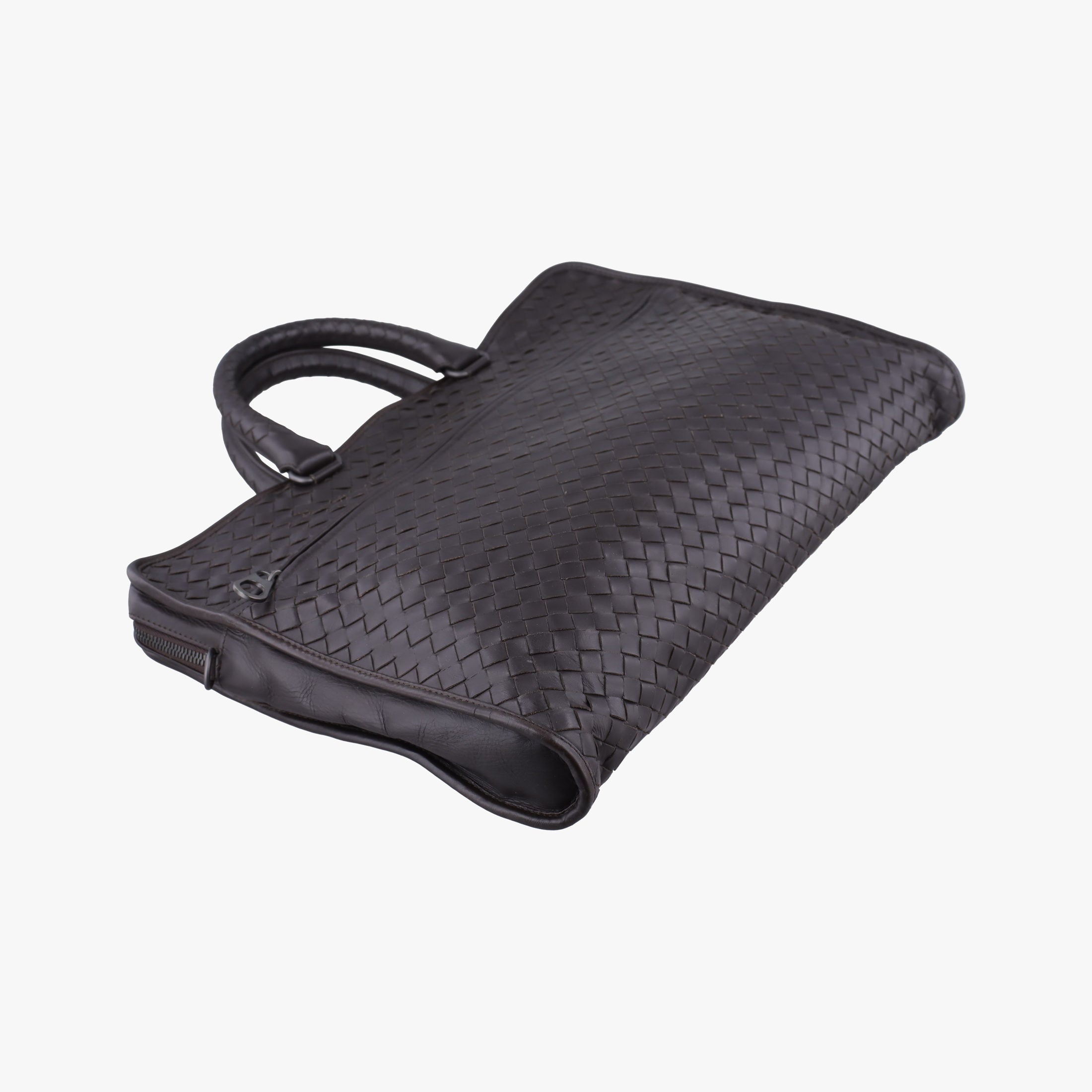 Vintage Bottega Veneta Intrecciato Brown lambskin  handbag | stylenewstar